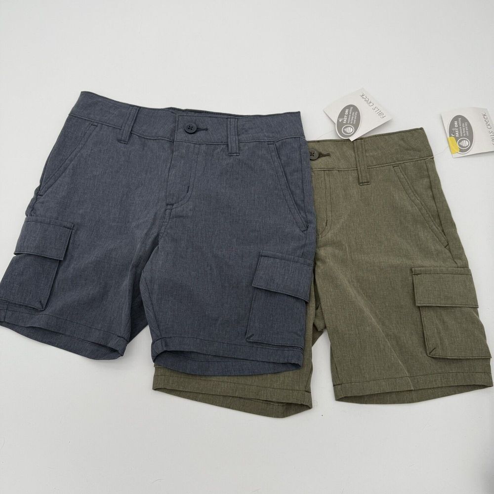 Shorts Hybrid Boy Sz XS 5 Fast Dri Moisture Wicking Adjustable Waist Pocket -2